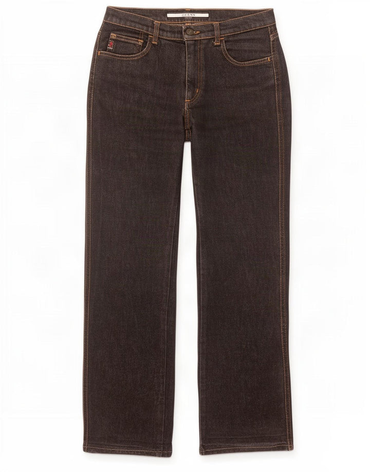Guess Bootcut-Jeans für Damen, W27, L31, schwarze Baumwolle