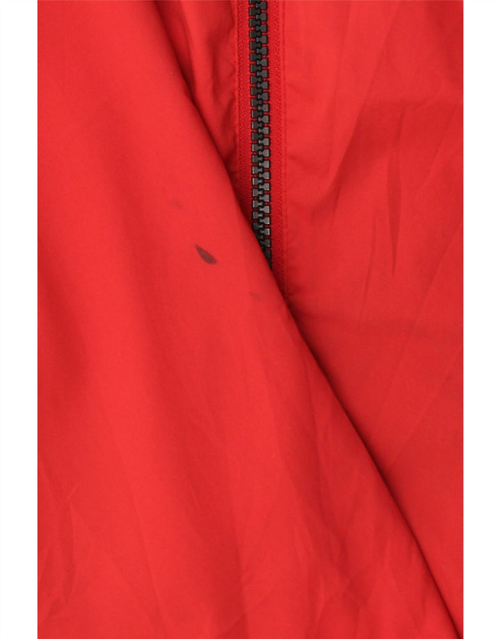 Adidas Herren Clima Proof Regenjacke UK 42 XL Rot Colourblock Polyester