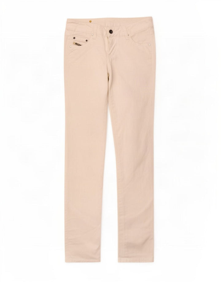 Diesel Damen Slim Jeans W25 L30 Weiße Baumwolle