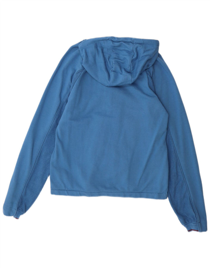 Fila Herren-Kapuzenpullover mit Reißverschluss, mittelblaue Baumwolle