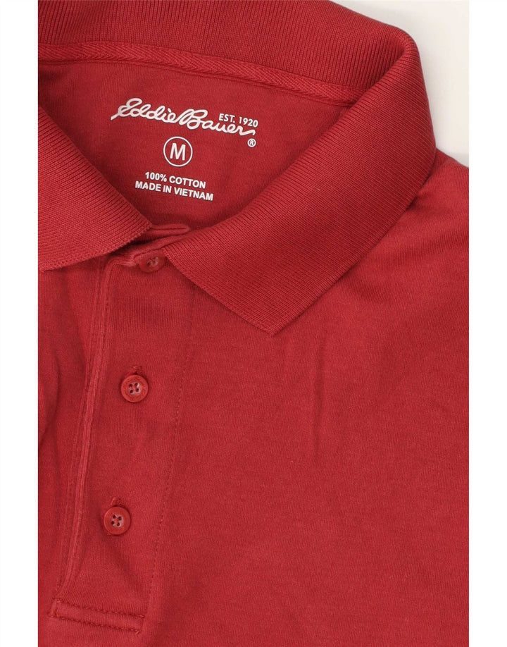 Eddie Bauer Herren-Poloshirt aus mittelroter Baumwolle