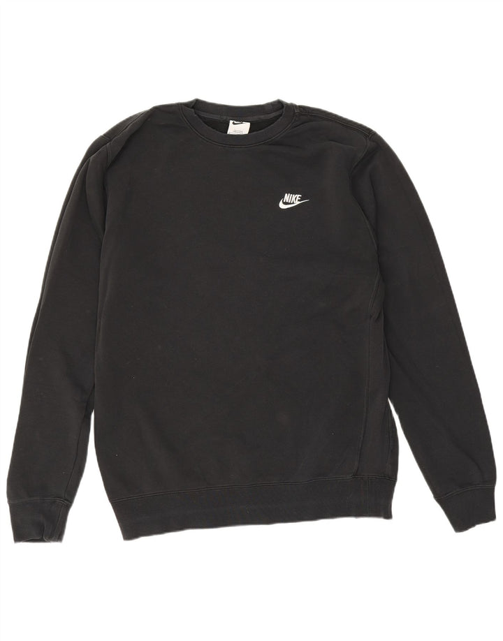 Nike Herren-Sweatshirt-Pullover, mittelschwarz, Baumwolle