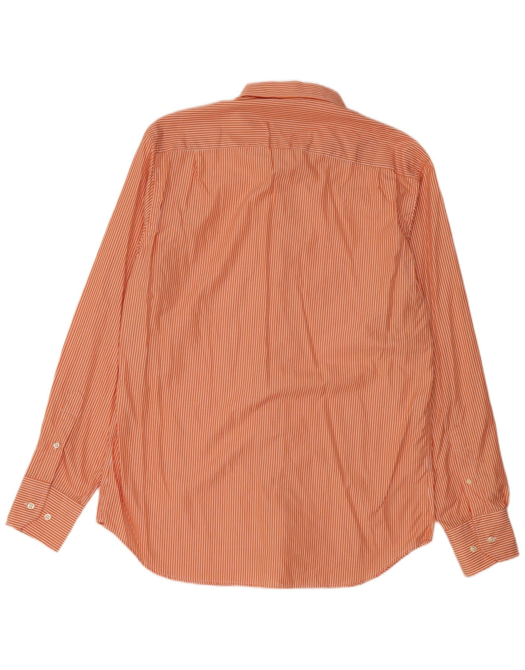 MASSIMO DUTTI Herrenhemd Größe 43 17 XL Orange Nadelstreifen