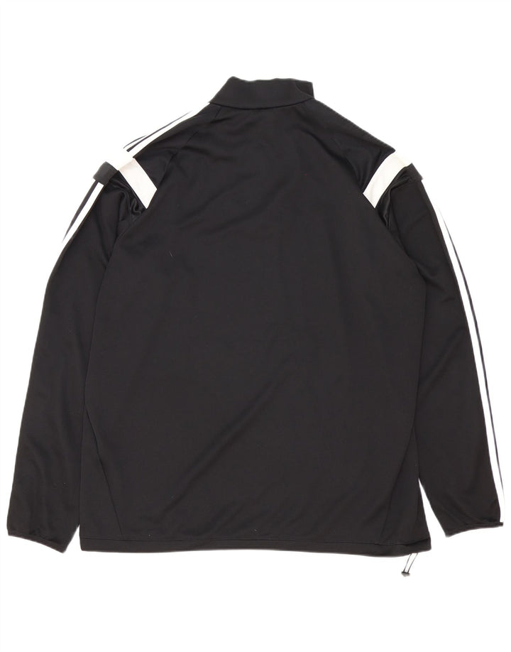 Adidas Herren Climacool Pullover-Trainingsanzug mit Reißverschluss, XL, Schwarz, Farbblock