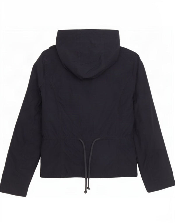 Hollister Damen-Bomberjacke mit Kapuze, UK 14, Größe L, Marineblau, Baumwolle