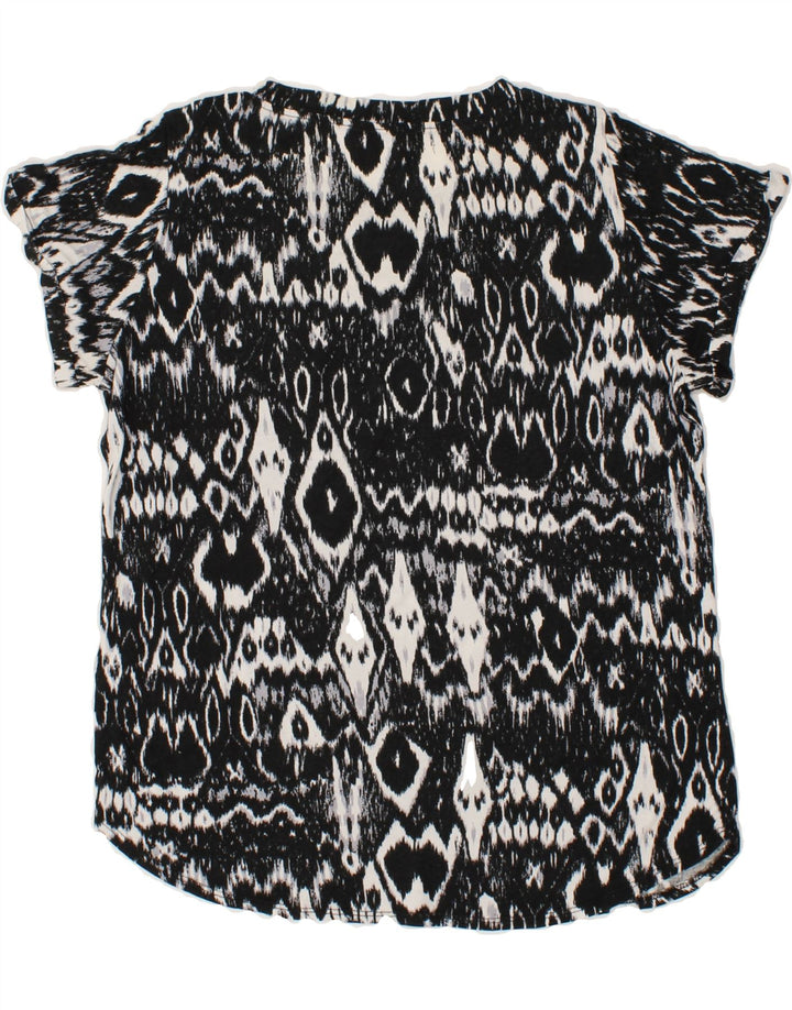 GUESS Womens Abstract Pattern Tunic Dress UK 14 Medium Black Viscose Vintage Guess and Second-Hand Guess from Messina Hembry 