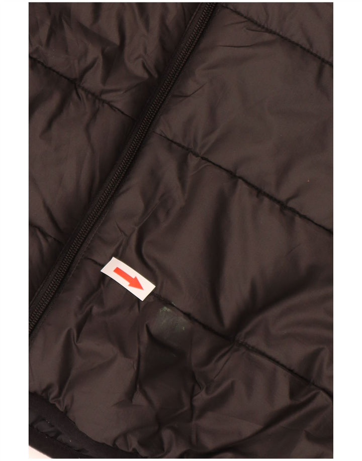 JACK WOLFSKIN Wattierte Herrenjacke mit Kapuze, UK 34, Small, Schwarz, Polyester