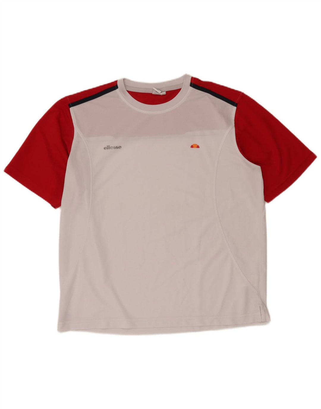 ELLESSE Herren T-Shirt Top XL Weiß Colourblock