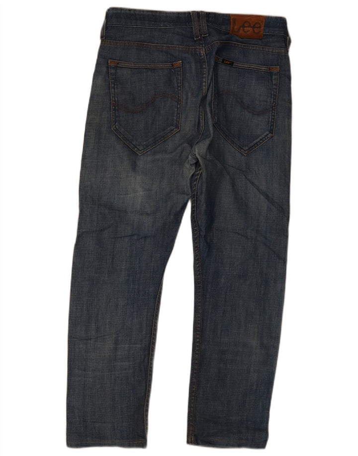 Lee Herren Ramone Slim Jeans W32 L26 Blaue Baumwolle