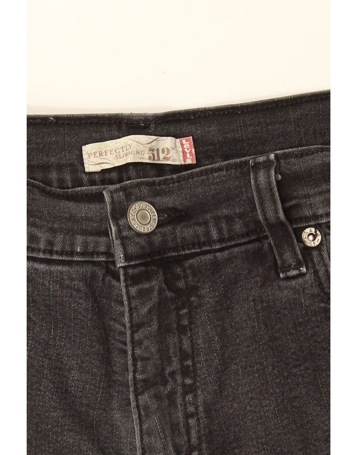 LEVI'S Damen 512 Perfekt schlankmachende Bootcut-Jeans W28 L31 Grau