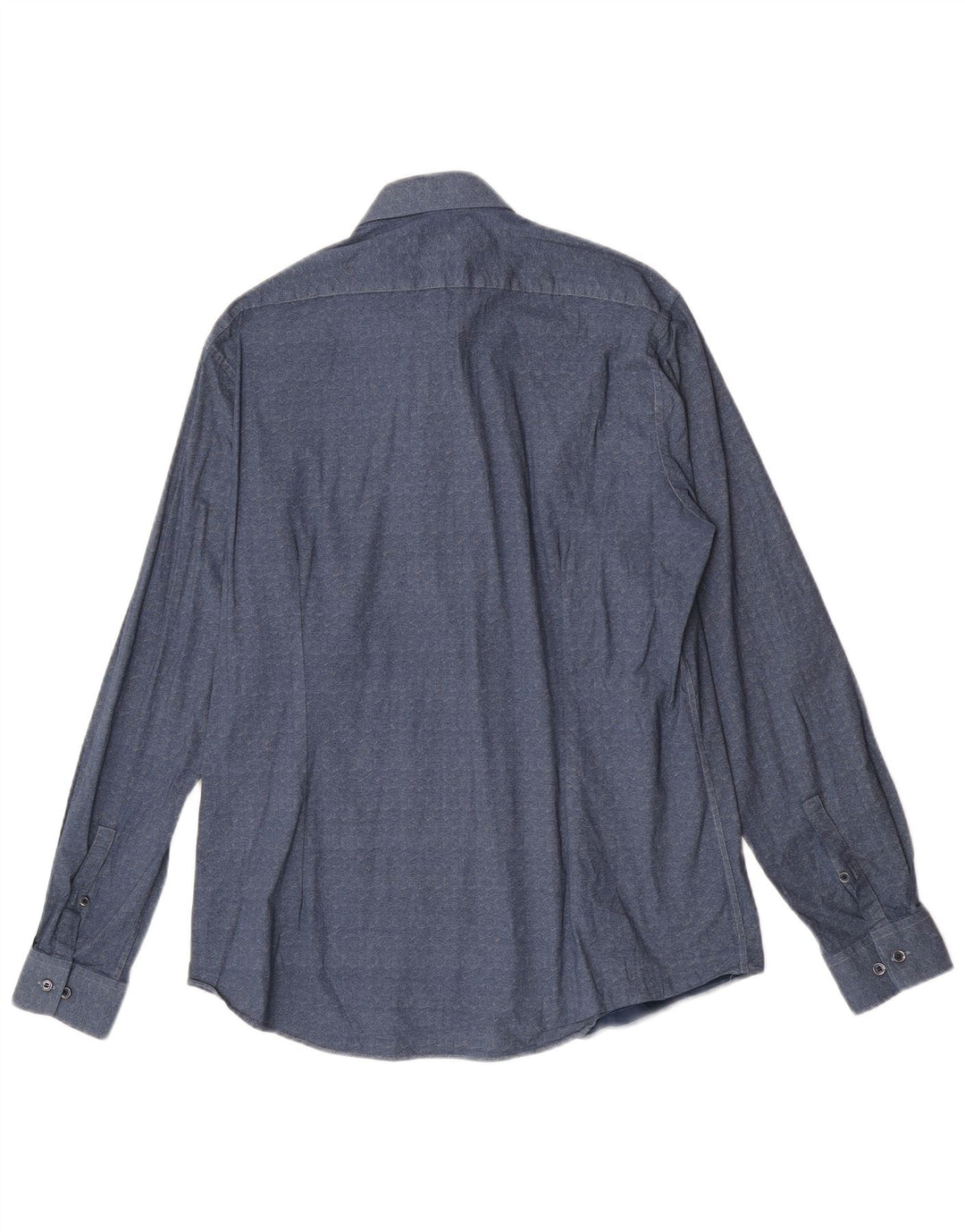 Calvin Klein Herren-Hemd mit abstraktem Muster, schmale Passform, Größe 43 17 XL, Marineblau