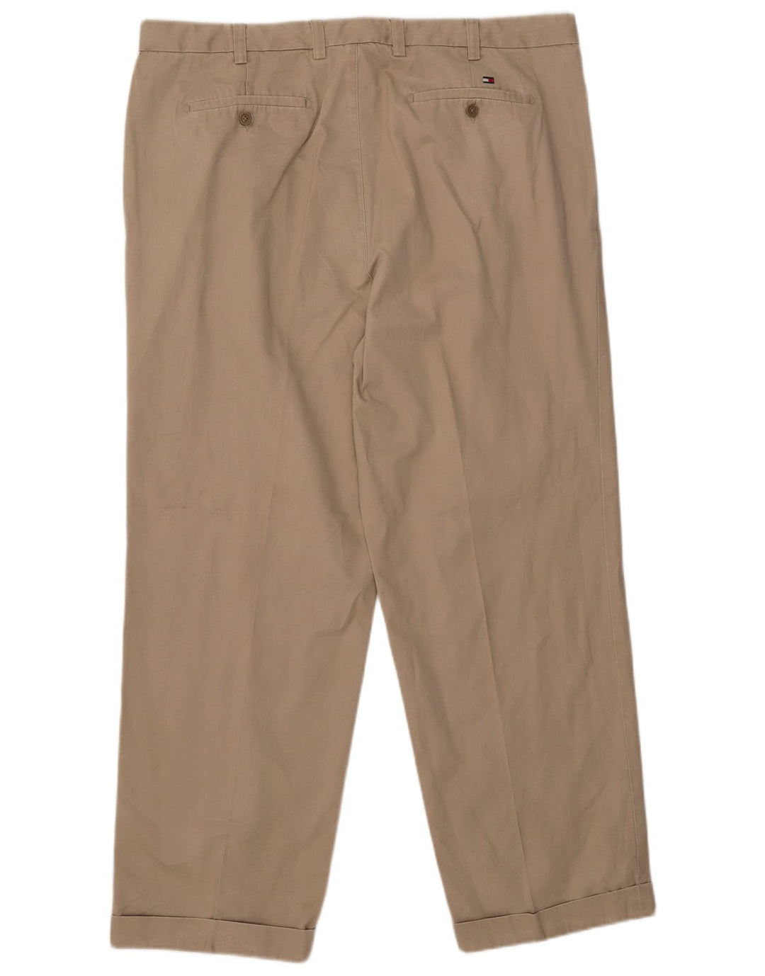 TOMMY HILFIGER Herren Chinohose mit Pegged, W42, L32, beige Baumwolle