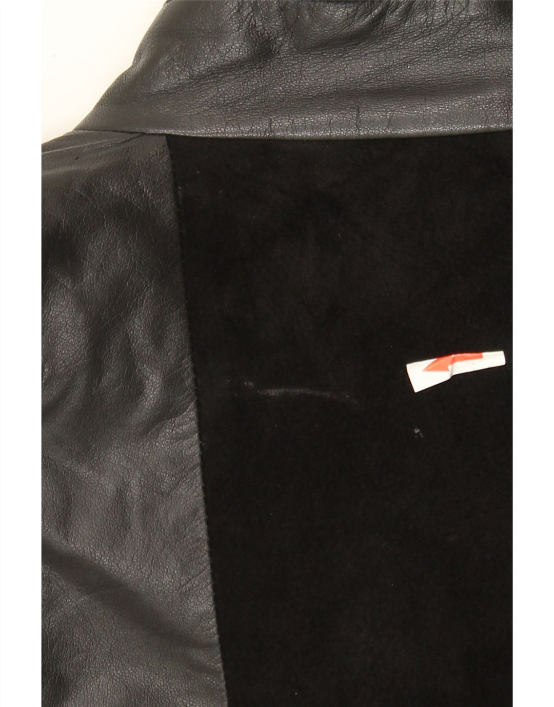 Vintage Damen Lederjacke UK 14 Medium Schwarz