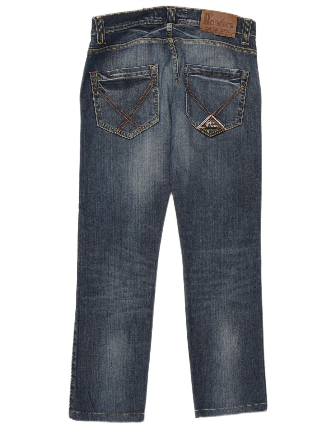 Roy Rogers Herren Straight Jeans W32 L28 Blaue Baumwolle