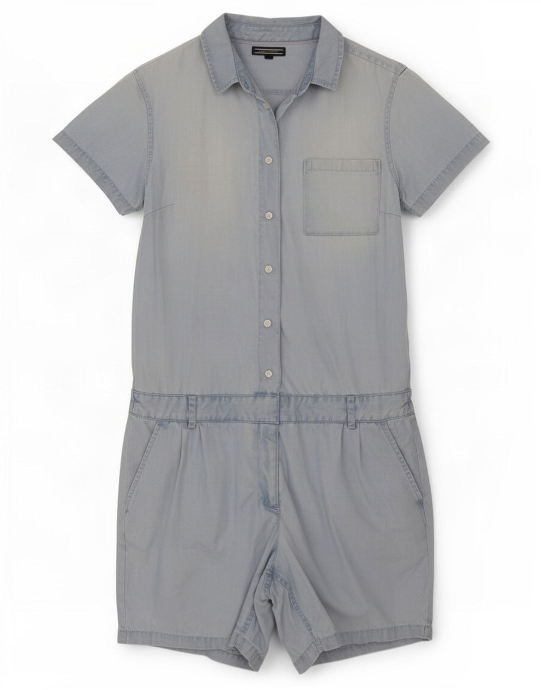 Tommy Hilfiger Damen Playsuit US 8 Mittelblaue Baumwolle
