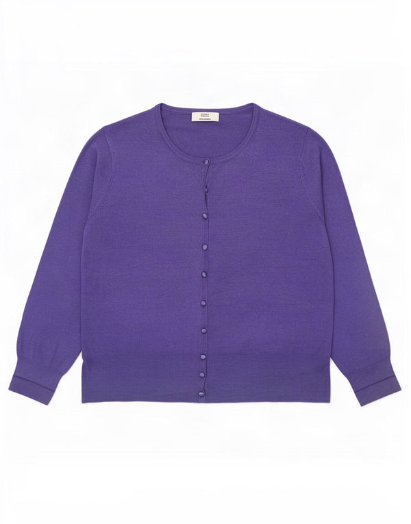 Marks & Spencer Damen Strickjacke UK 24 4XL Lila Viskose
