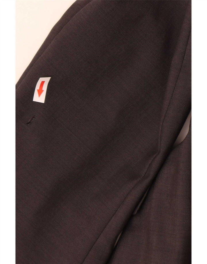 Hugo Boss Herren-Blazer mit 2 Knöpfen, EU 58, 4XL, graue Schurwolle, klassisch
