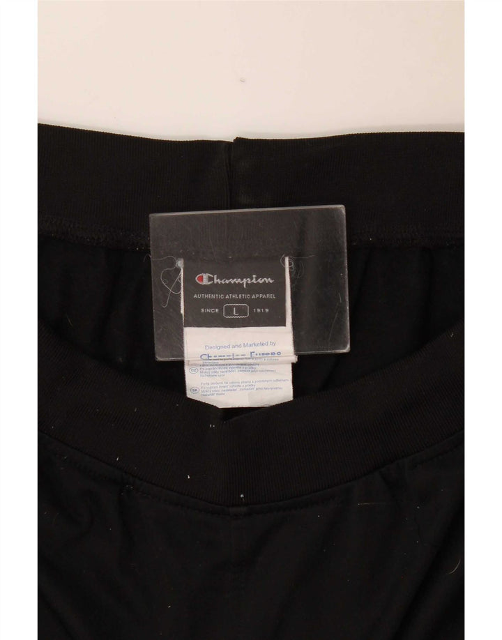 Champion Damen-Trainingshose, UK 16, Größe L, Schwarz, Polyester