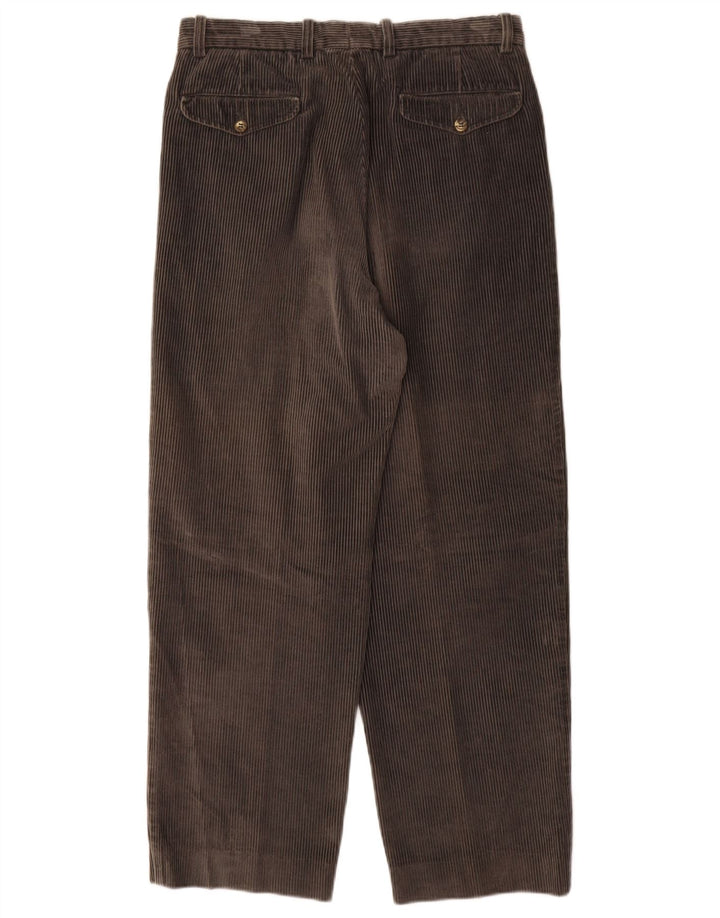 BELFE Herren-Hose aus Cord mit lockerer Passform, IT46, Größe S, W30, L28, Grau