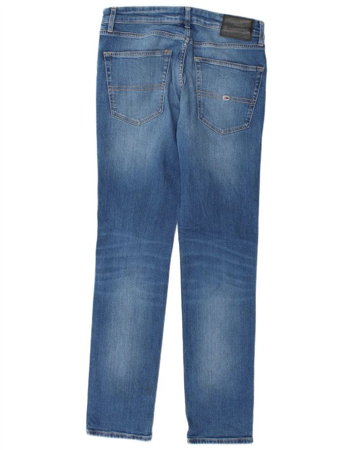 Tommy Hilfiger Herren Slim Jeans W32 L32 Blaue Baumwolle