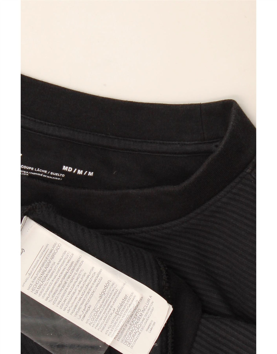 Under Armour Damen Übergroßes Grafik-T-Shirt-Oberteil UK 14 Medium Schwarz