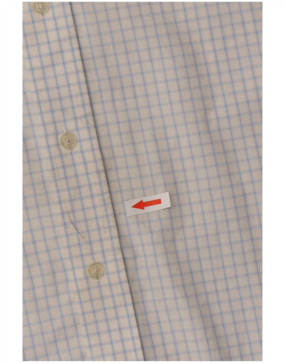 Pierre Cardin Herrenhemd Größe 41 16 Große blau karierte Baumwolle