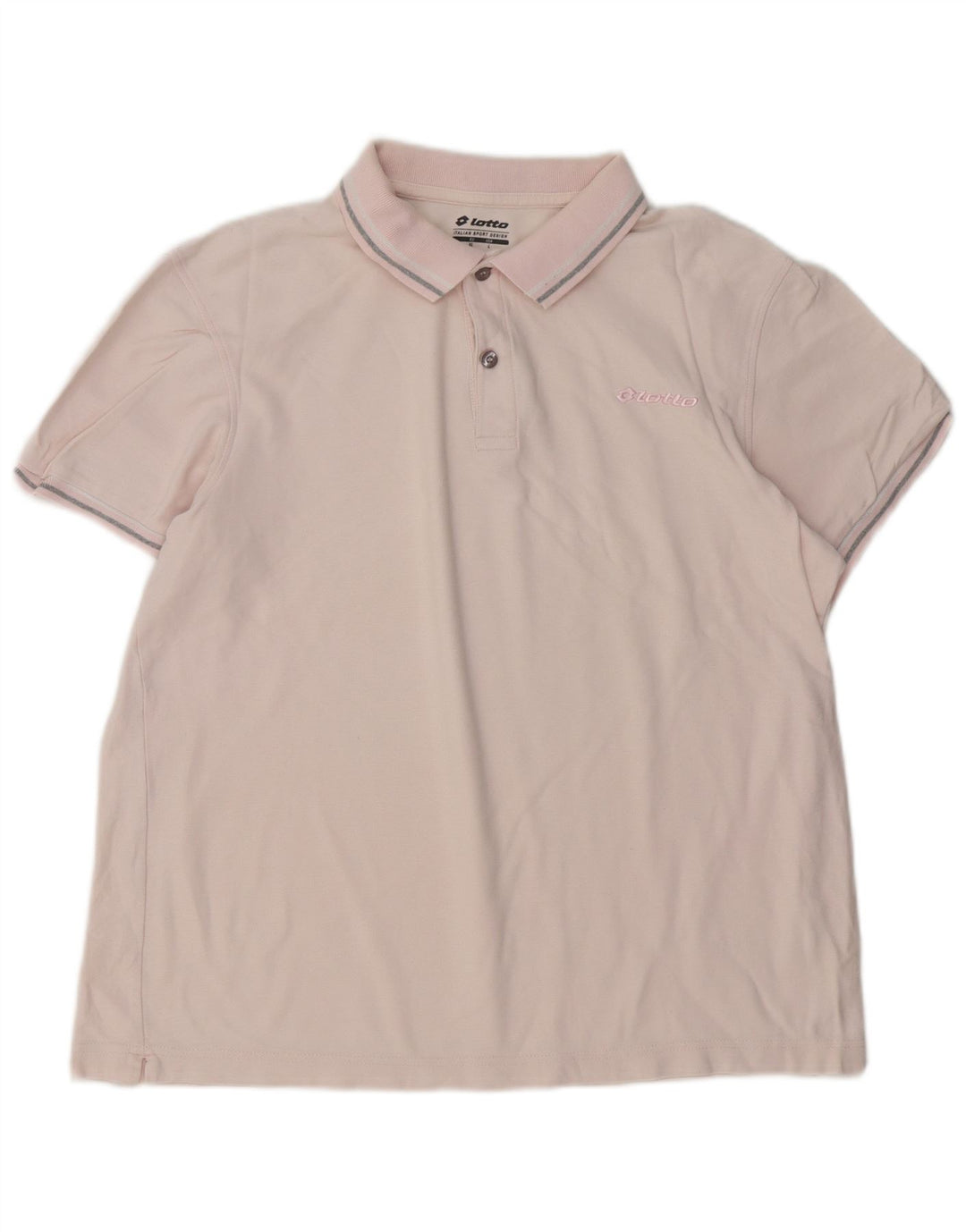 Lotto Herren-Poloshirt, groß, rosa, Baumwolle