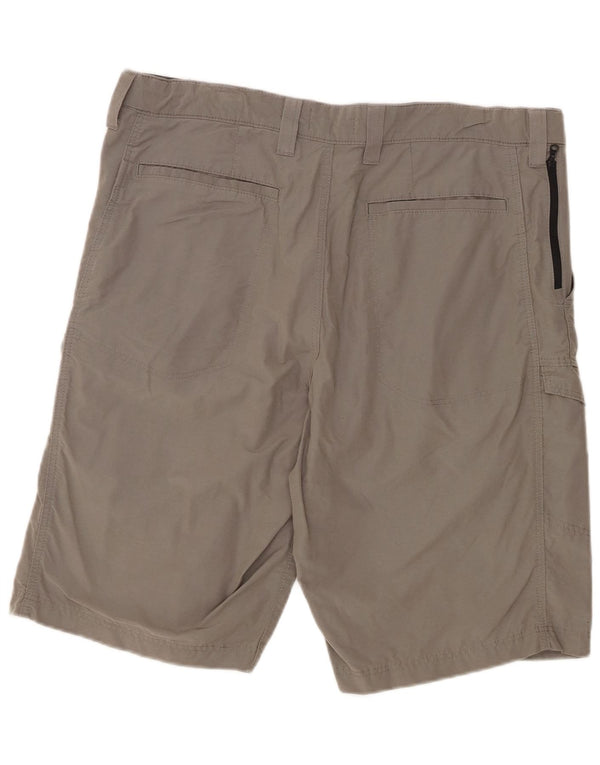 Marks & Spencer Herren-Cargoshorts, Größe L, W36, graue Baumwolle