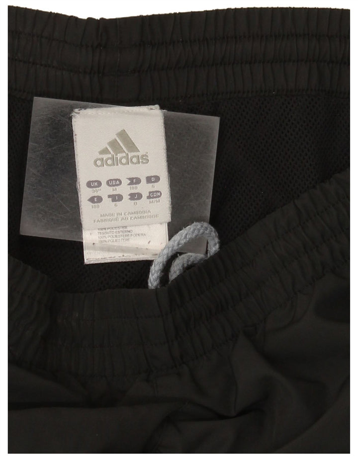 Adidas Herren-Trainingshose, groß, aus schwarzem Polyester