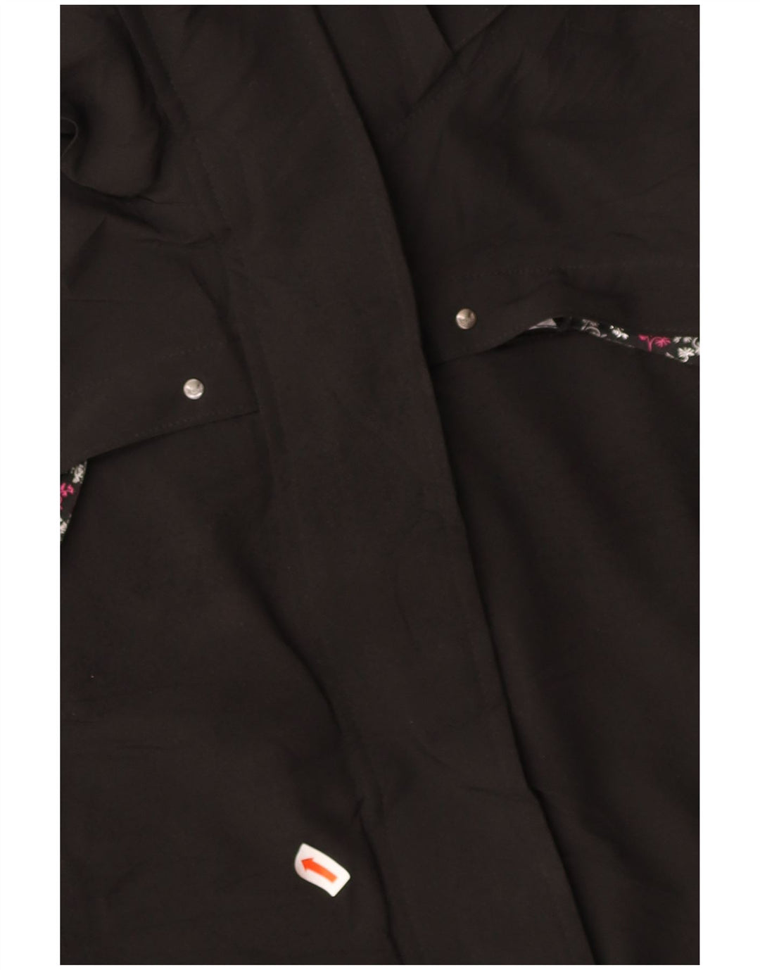 TCM Womens Hooded Windbreaker Jacket UK 10/12 Medium Black Polyester