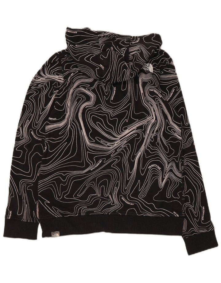 The North Face Jungen-Kapuzenpullover mit abstraktem Muster, 11–12 Jahre, Größe L, Schwarz
