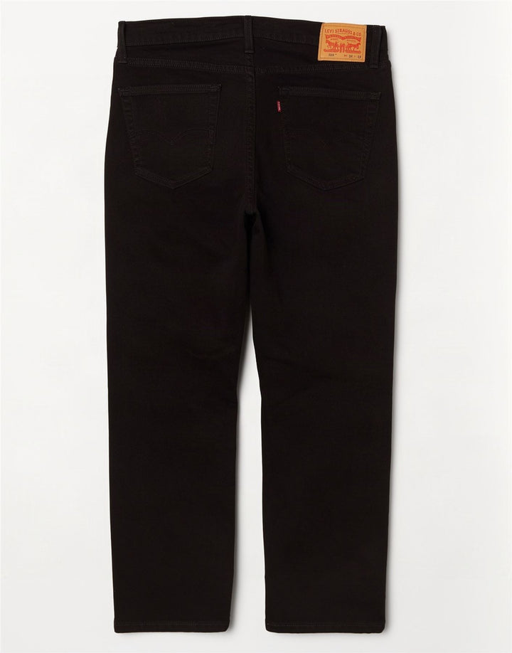 Levi's Herren 514 Straight Jeans W34 L26 Schwarze Baumwolle