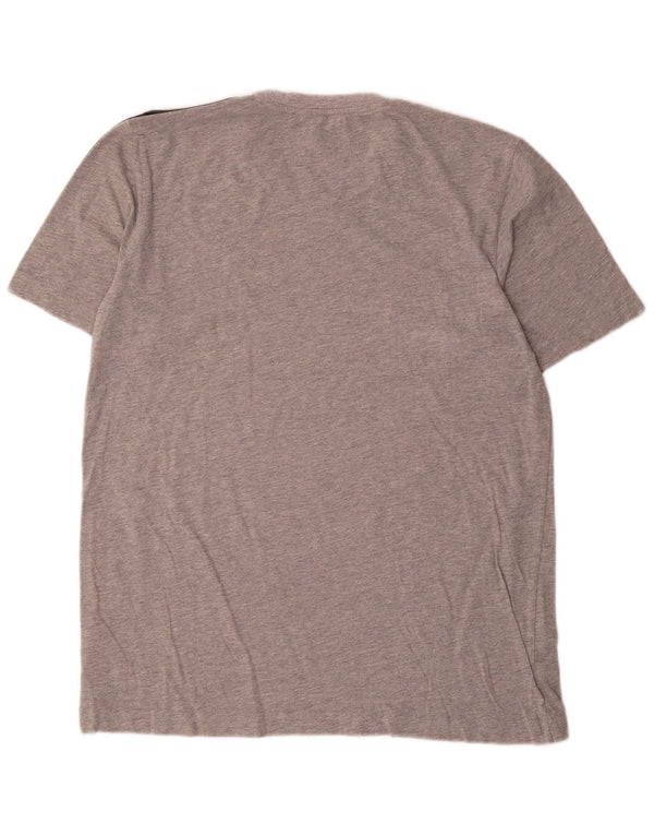 Adidas Herren T-Shirt Top Large Grau meliert Baumwolle