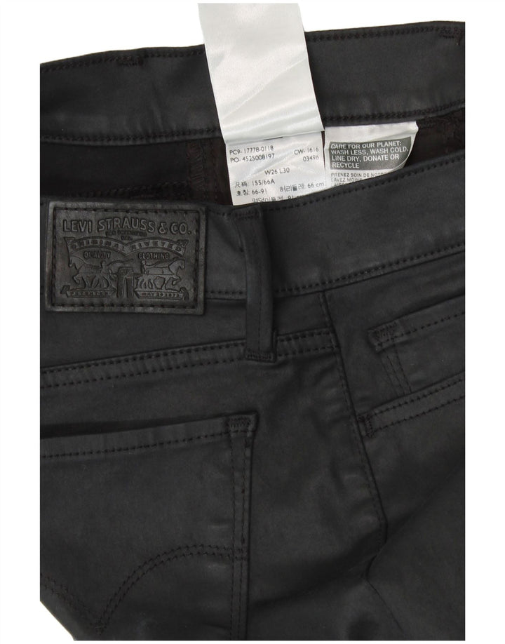 Levi's Damen Skinny Freizeithose W26 L30 Schwarz