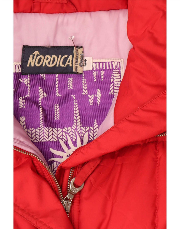 Nordica Damen-Skijacke mit Kapuze, übergroß, IT 44, mittelrot, Polyester