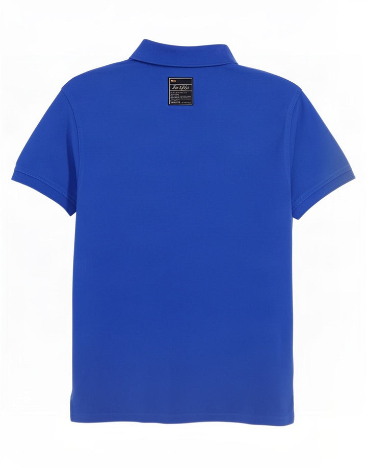 Tommy Hilfiger Herren-Poloshirt mit normaler Passform, große blaue Baumwolle