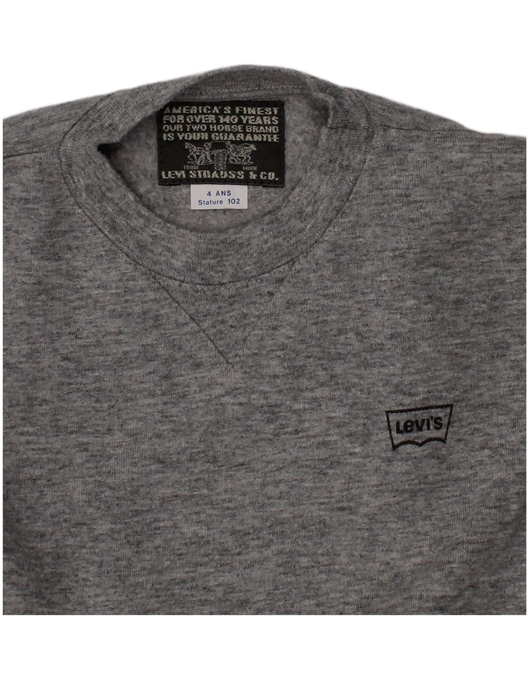 Levi's Sweatshirt-Pullover für Jungen, 3–4 Jahre, grau gefleckt