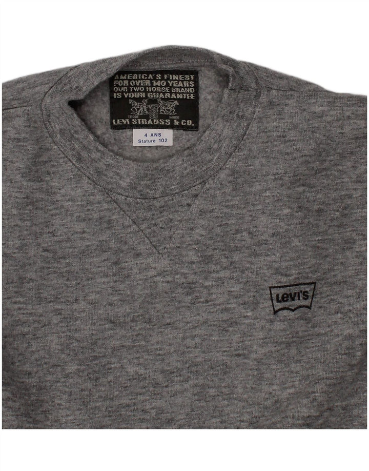 Levi's Sweatshirt-Pullover für Jungen, 3–4 Jahre, grau gefleckt