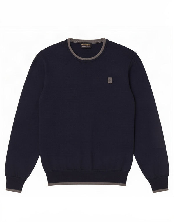 Refrigiwear Jungen-Pullover mit Rundhalsausschnitt, 15–16 Jahre, 2XL, marineblaue Wolle
