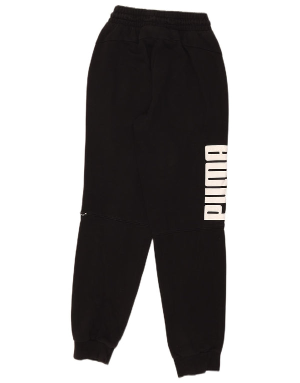 Puma Womens Graphic Trainingshose Jogger UK 6 XS Schwarz Baumwolle