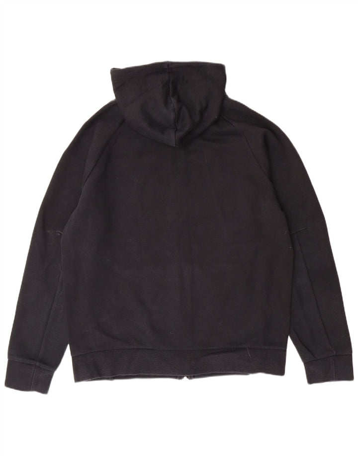 PUMA Mens Zip Hoodie Sweater Medium Black Cotton