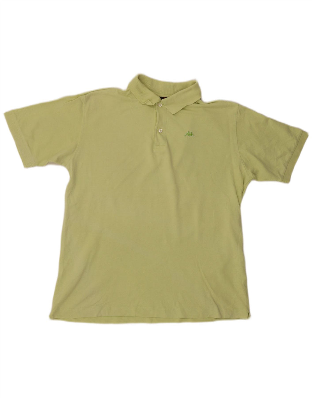 Kappa Herren-Poloshirt, groß, grüne Baumwolle