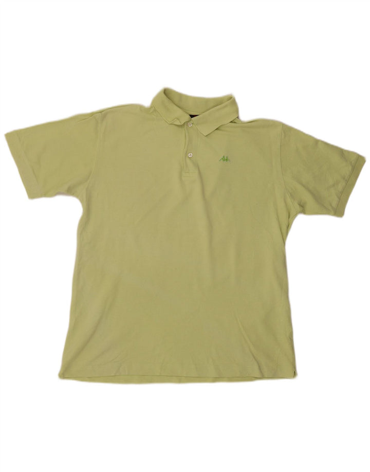 Kappa Herren-Poloshirt, groß, grüne Baumwolle