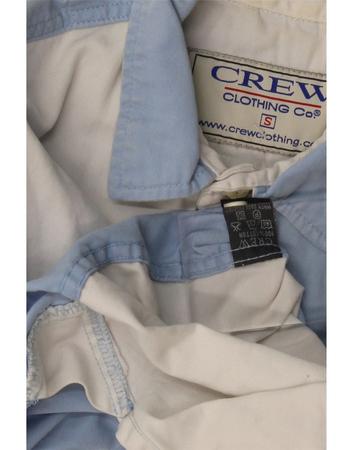 Crew Clothing Herren-Pulloverhemd mit Grafik, Größe S, Blau, Colourblock-Baumwolle