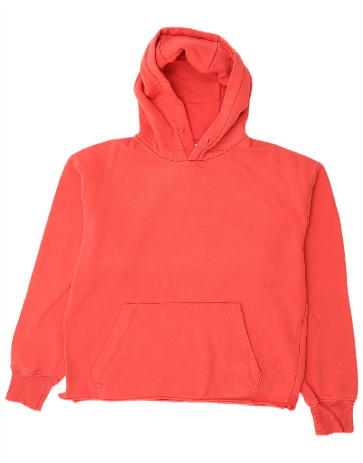 Zara Herren Kapuzenpullover aus mittelroter Baumwolle