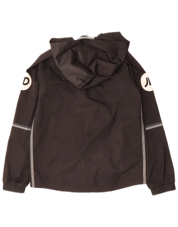 Adidas Jungen Graphic Hooded Windbreaker Jacke 9–10 Jahre, schwarzes Polyester