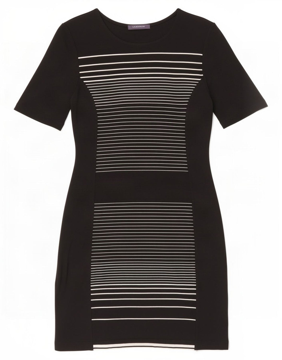 Marks & Spencer Damen Etuikleid UK 14 Medium Schwarz gestreift