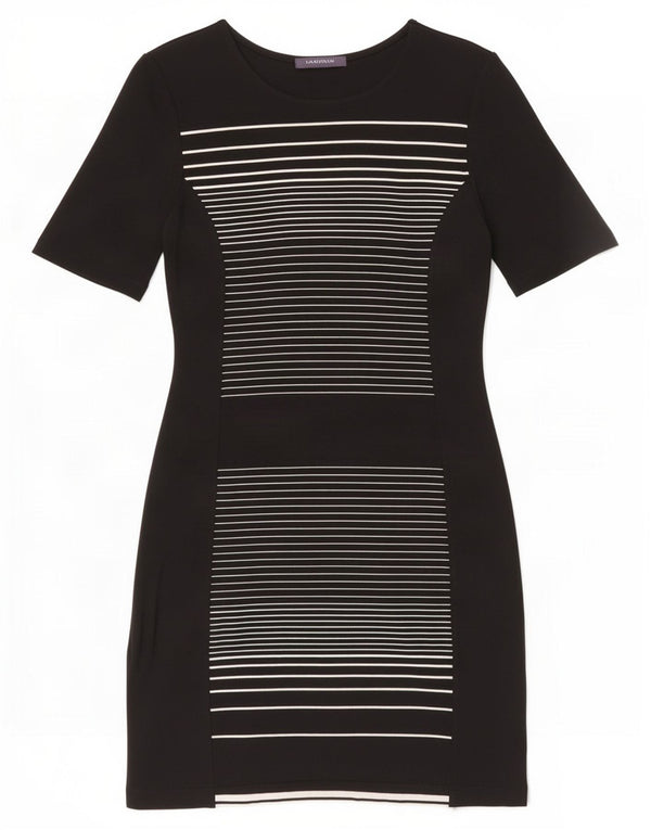 Marks & Spencer Damen Etuikleid UK 14 Medium Schwarz gestreift