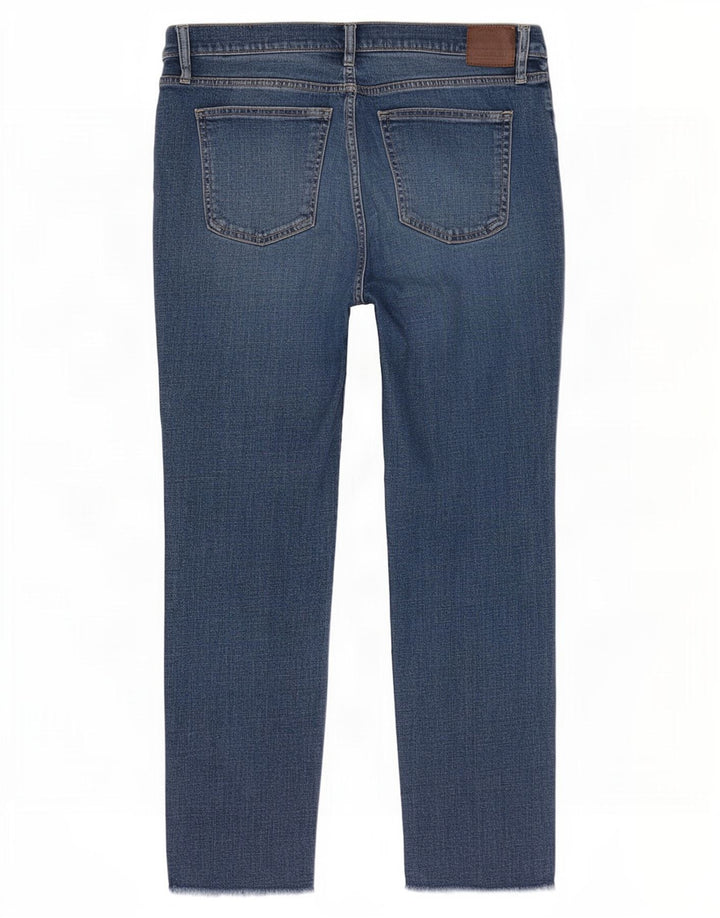 Gap Damen Girlfriend Distressed Mid Rise Slim Jeans W30 L27 Blau