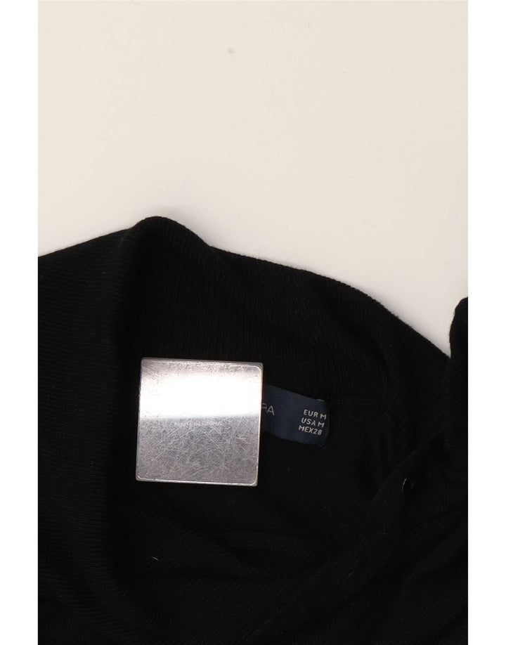 Zara Damen Figurbetontes Kleid UK 14 Medium Schwarz Rayon